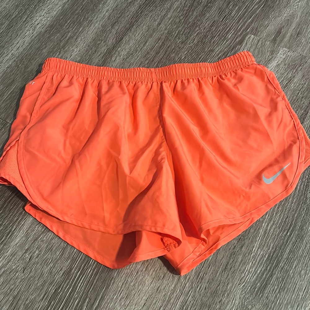 Bright Red Orange Nike Running Shorts Size Medium